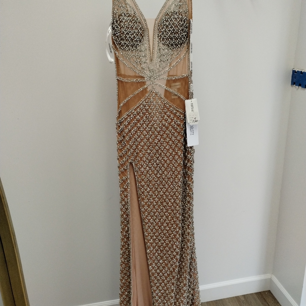 Portia and Scarlett Rhinestone Embellished Gown 4 - Picture 3 of 12
